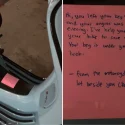 ‘Thanks, bike neighbour’: Motorist switches off neighbour’s running bike, leaves note and key under seat