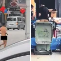 Bleeding, naked motorcyclist runs 1.5km to Jalan Besar after crashing motorcycle into taxi