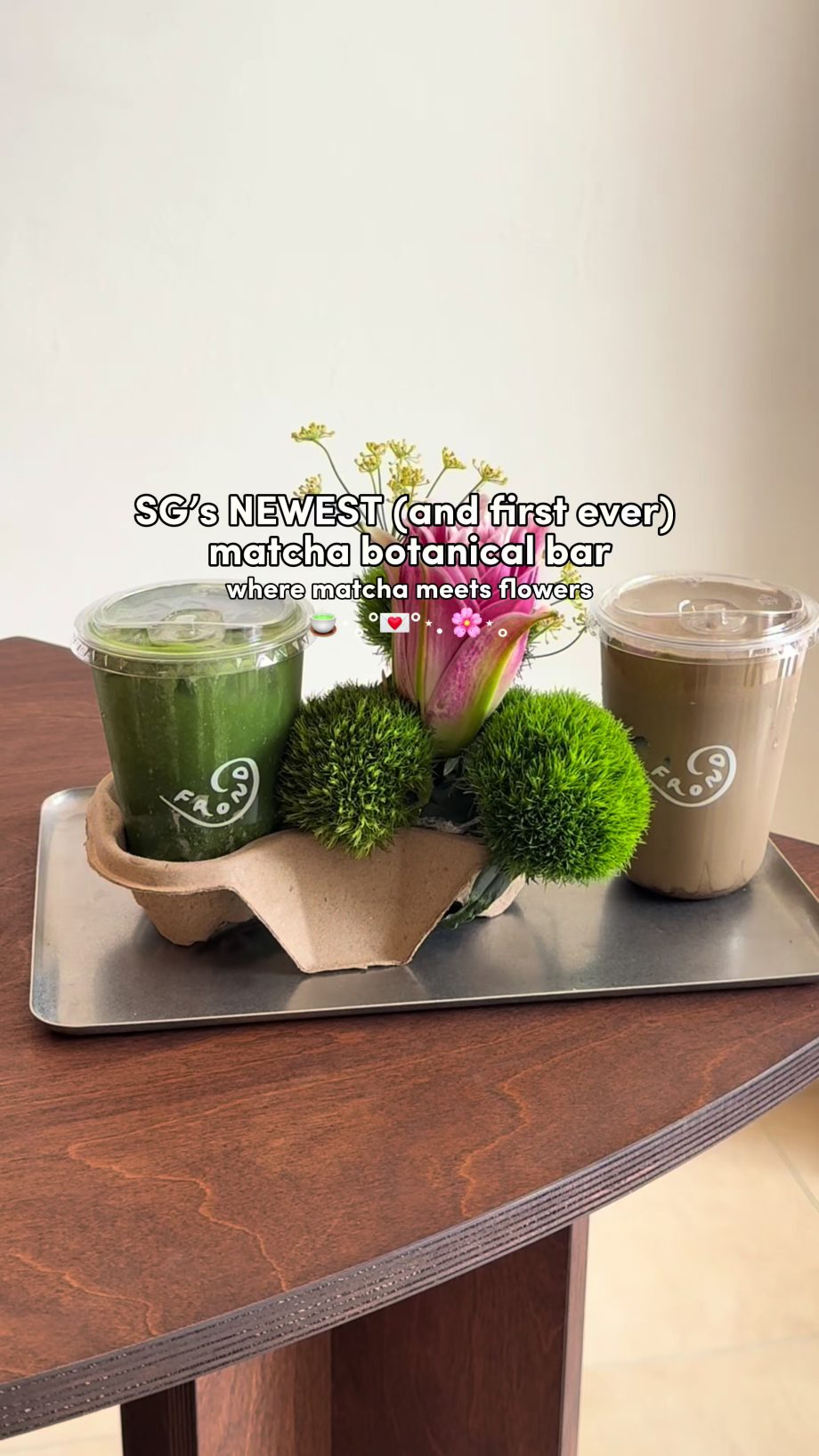 @bakeneatdiary NEWEST matcha botanical bar in Singapore Tell me this isn’t the c…