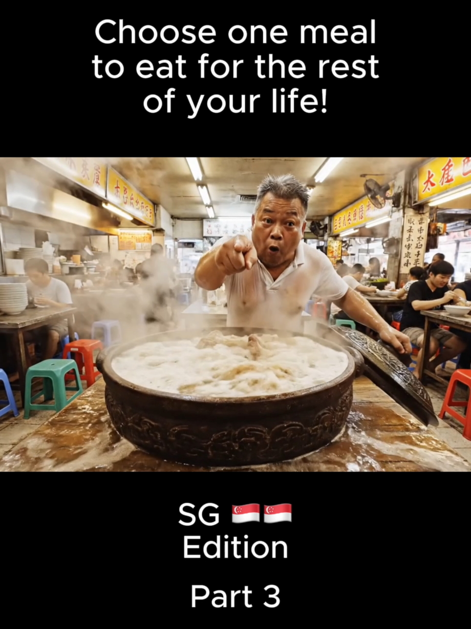 @cellblockai Choose one meal to eat for the rest of your life! SG  Edition! Shou…