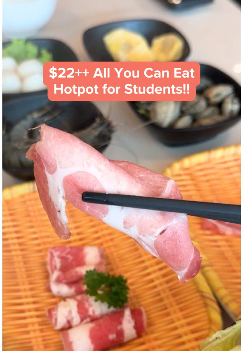 @sgteledeals ALL YOU CAN EAT hotpot for students at ++?!?   Enjoy over 60 buf…