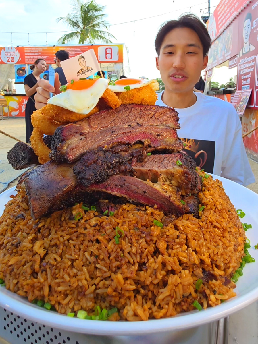 @zermattneo 7KG of Dino Ribs Nasi Goreng! That sunset beach vibes made this chal…