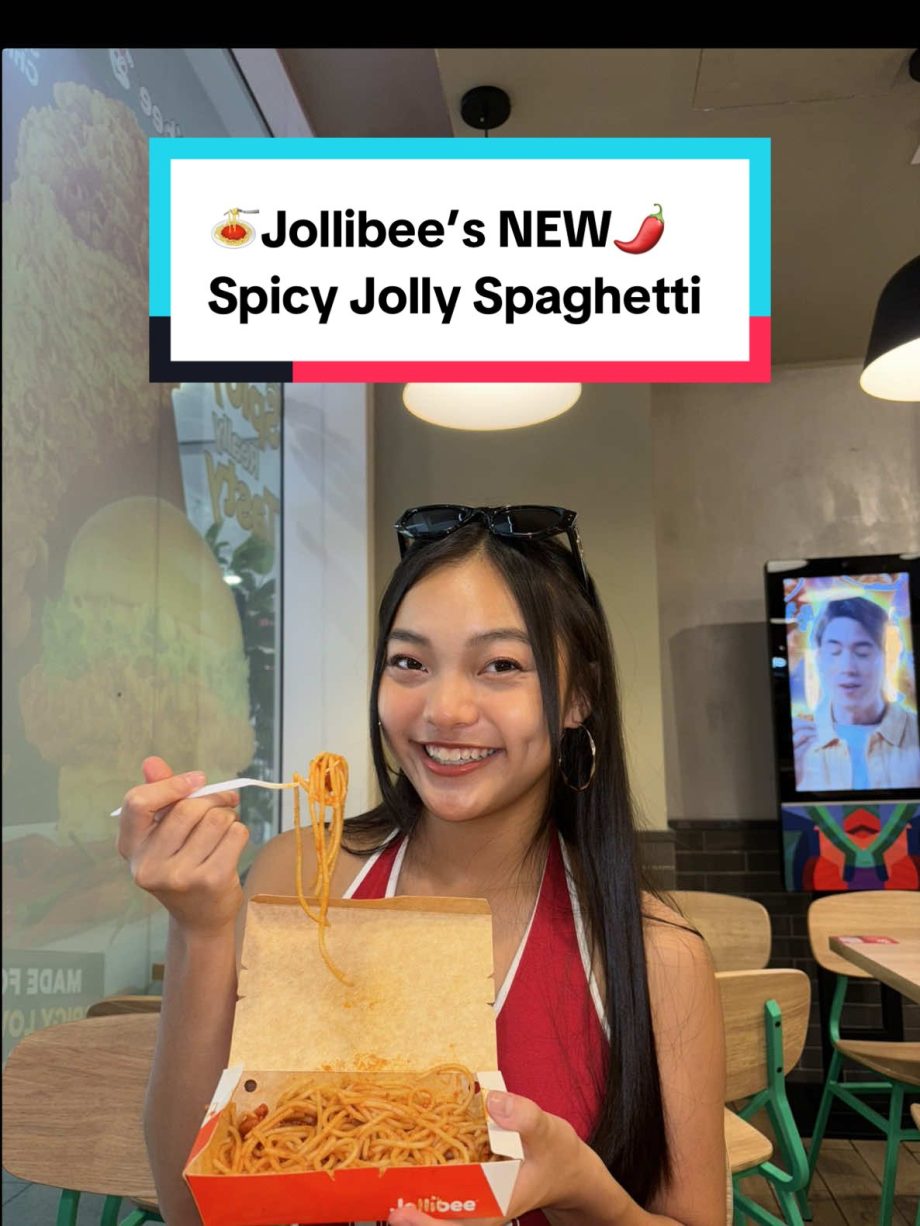 @gisele_chiam_gigi head down to try @Jollibee Singapore NEW Spicy Jolly Spaghett…