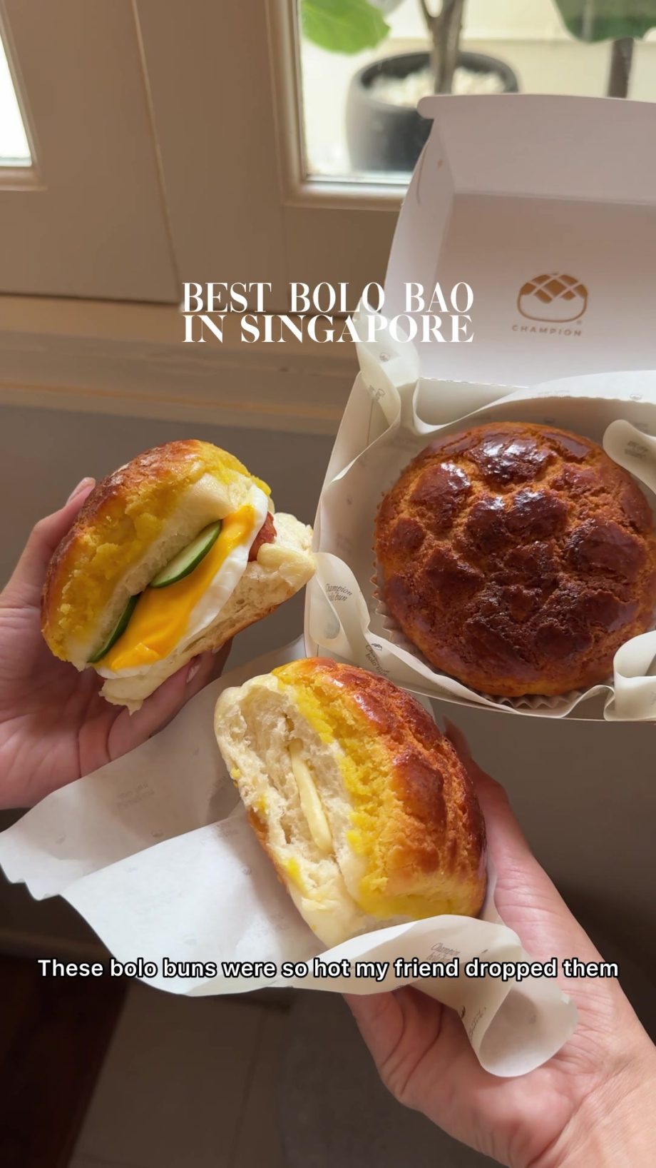 @celinelinarte When the pineapple buns are too good  Tried Champion Bolo Bun in …