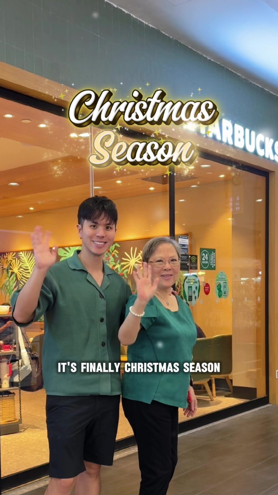 @douglasokj Good food, festive drinks, and time with Mom, that’s Christmas to us…