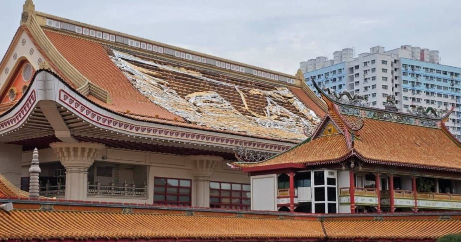 ‘It sounded like a jet’: Resident recalls loud crash as part of roof collapses at Sin Ming monastery, Singapore News