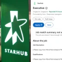 StarHub says LinkedIn job post was an error after netizens poke fun at missing details