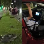Cabby struggles in driver’s seat after accident with another taxi at Upper Serangoon Road