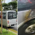 Man accidentally set fire to private bus next to school, gets 3 months’ jail