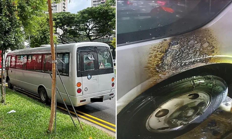 Man accidentally set fire to private bus next to school, gets 3 months’ jail