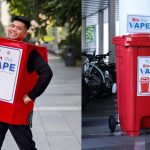 Singapore Content Creator Dresses Up As Vape Bin For Halloween Using Materials He Bought With SG60 Vouchers