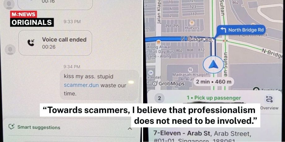 PHV driver tells off suspected scammer, Grab bans customer and reminds driver to be respectful