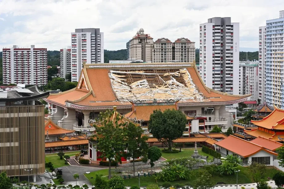 Sin Ming Buddhist monastery reopens parts of affected building after partial roof collapse