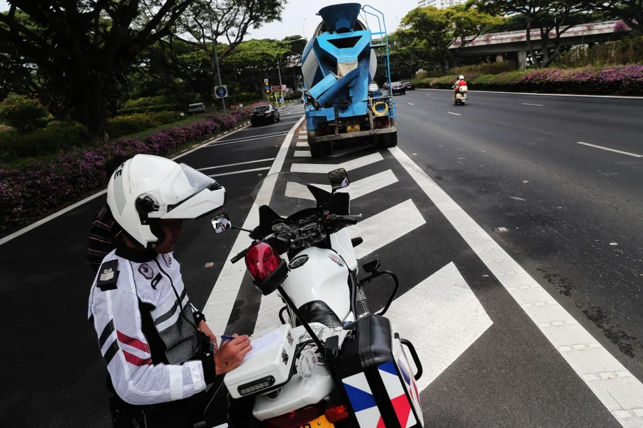Six drivers to be charged for speeding in heavy commercial vehicles in Singapore