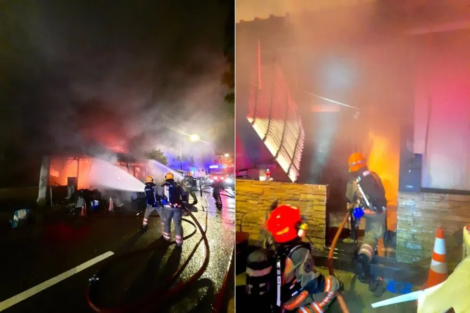 Fire at terraced houses in Joo Chiat; 1 taken to hospital, 20 others evacuated