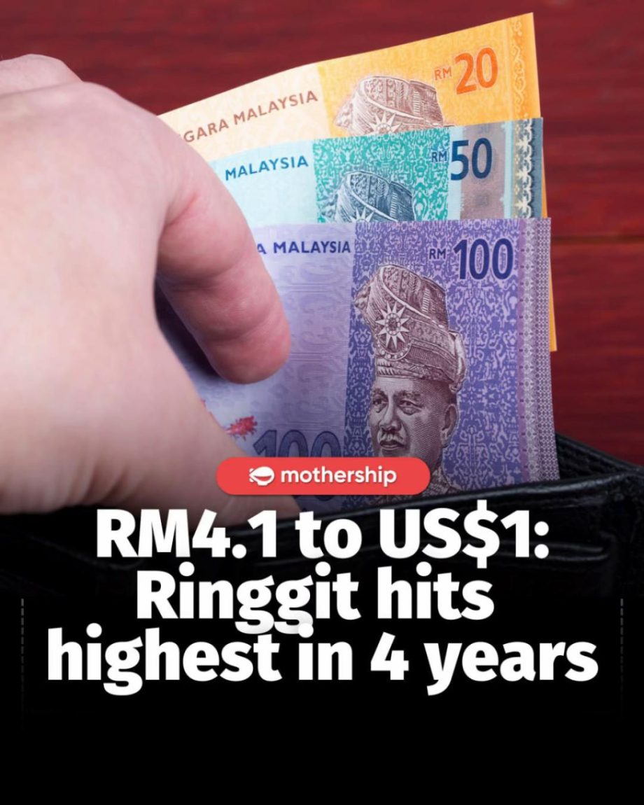 @mothershipsg The Malaysian ringgit hit its highest against the U.S. dollar in f…