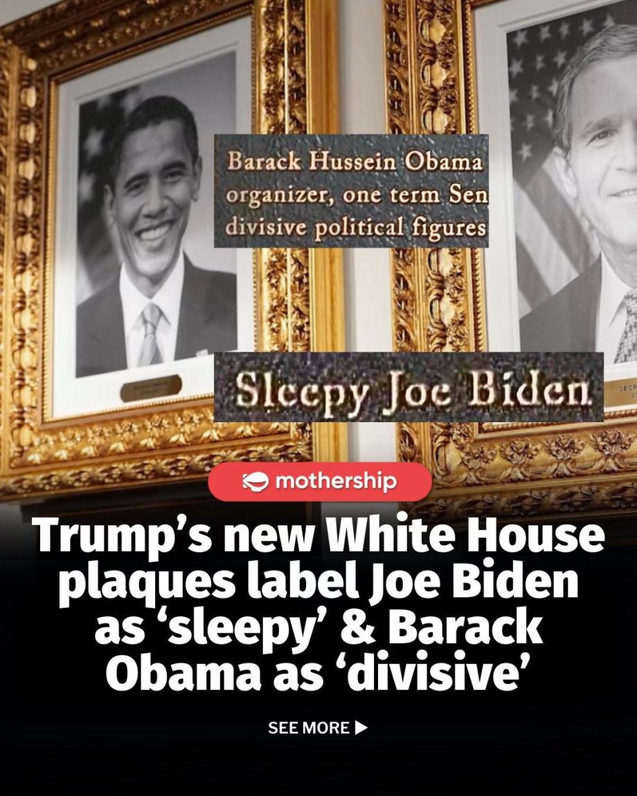 @mothershipsg Newly installed plaques at the White House have drawn attention fo… @mothershipsg Newly installed plaques at the White House have drawn attention fo…