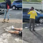 Motorcyclist, 25, taken to hospital after accident at Woodlands