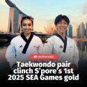 @mothershipsg Taekwondo pair Diyanah Aqidah Muhammad Dian Khudhairi and Nicholas…