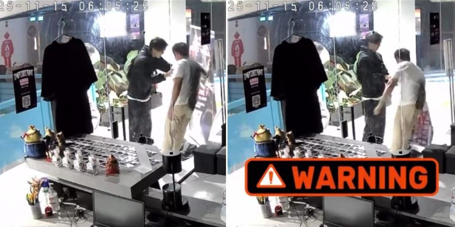 Man damages standee outside Muay Thai studio in Selegie, police report made