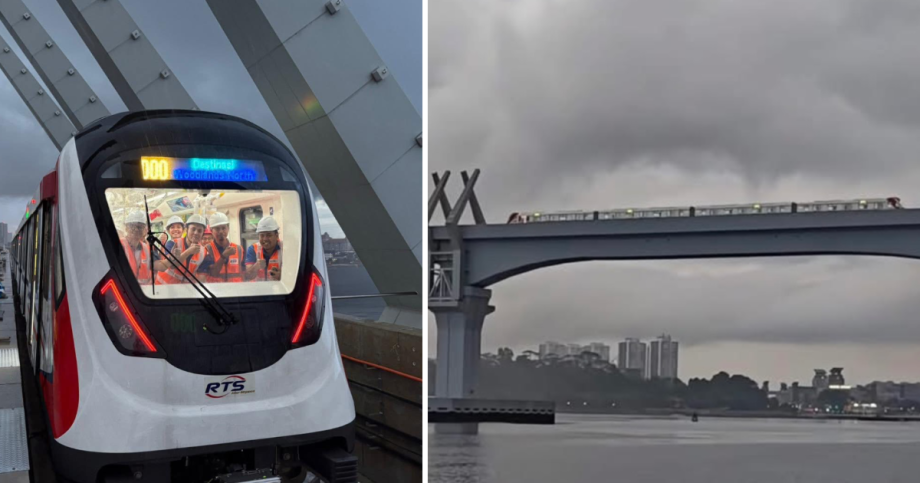 Johor Bahru-RTS Link completes first train run from depot to border, Singapore News