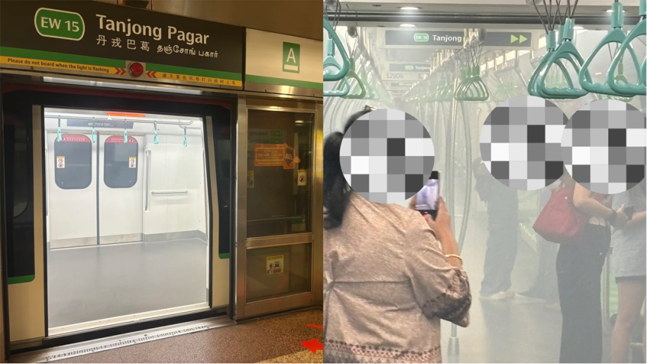 Passengers evacuate from smoke-filled train at Tanjong Pagar MRT station due to power bank incident, Singapore News Passengers evacuate from smoke-filled train at Tanjong Pagar MRT station due to power bank incident, Singapore News