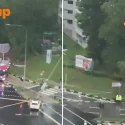 Boon Lay resident hears sirens, looks out window and sees car ‘rammed’ against lamp post