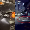 Car drives into open tailgate of lorry ‘perfectly concealed’ in HDB carpark at night, police investigating