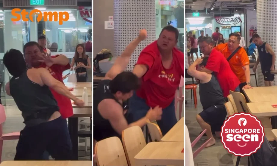 Fight in Choa Chu Kang foodcourt: One man taken to hospital, assisting with police investigations