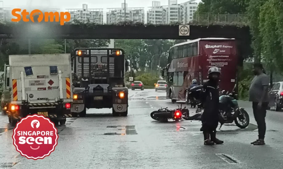 Motorcyclist, 61, killed in accident with 2 prime movers on AYE, police looking for one of them Motorcyclist, 61, killed in accident with 2 prime movers on AYE, police looking for one of them