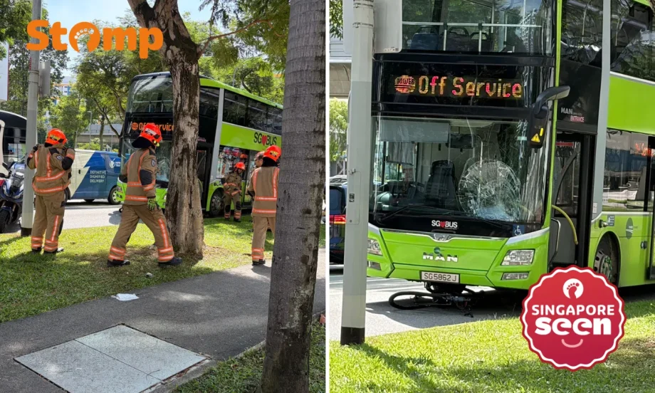 Cyclist, 39, dies after getting trapped under wheels of bus in Admiralty Drive accident Cyclist, 39, dies after getting trapped under wheels of bus in Admiralty Drive accident