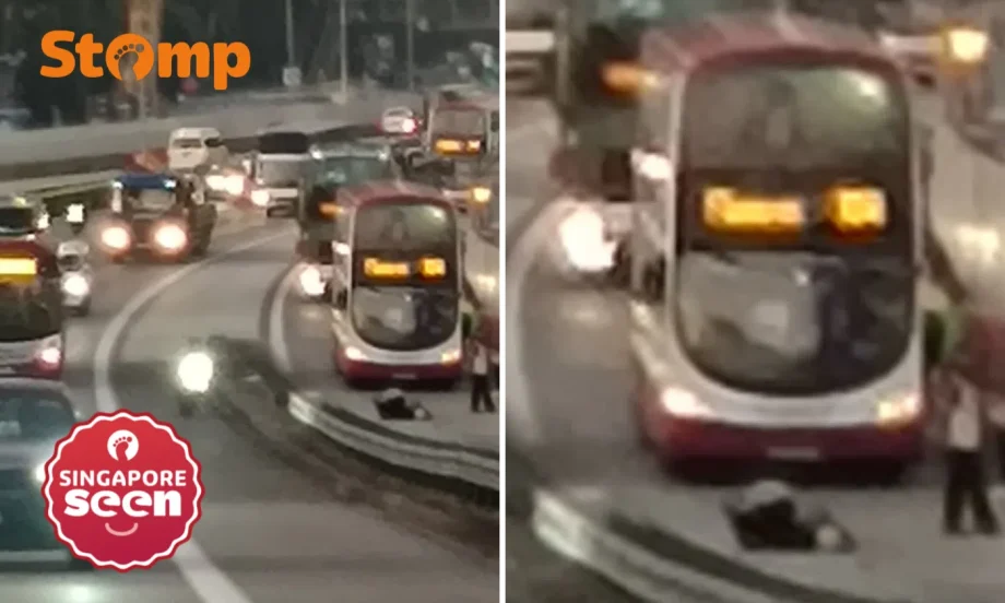 28-year-old motorcyclist skidded on PIE, unconscious when taken to Tan Tock Seng Hospital