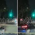 PMD rider hit by car while crossing road on red man in Bishan, flies off vehicle
