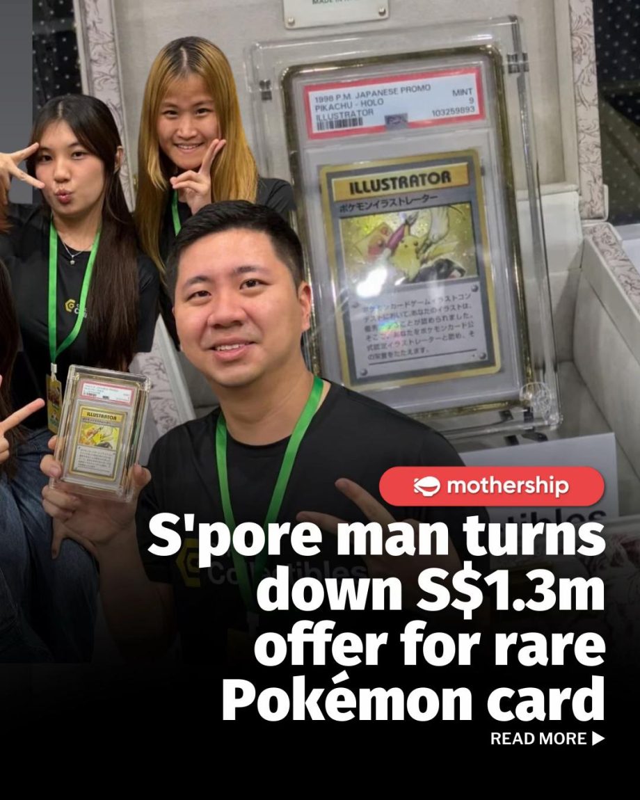 @mothershipsg very expensive piece of cardboard #fyp #tiktoksg #pokemon #pokemon…