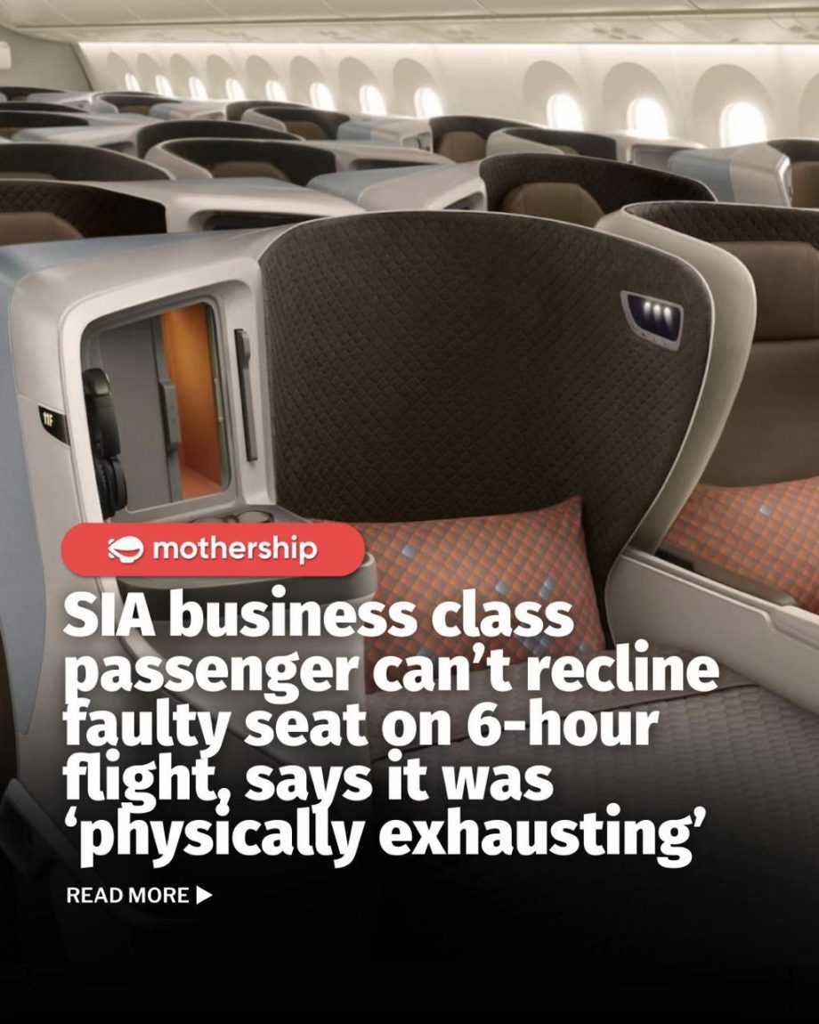 @mothershipsg Faced with a non-reclining chair, faulty in-flight entertainment s… @mothershipsg Faced with a non-reclining chair, faulty in-flight entertainment s…