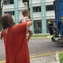 Woman brings baby daughter to greet rubbish collector father at work: ‘So genuine and heartwarming’