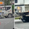 Motorcyclist taken to hospital, tipper truck driver assisting with investigations after Pasir Ris accident