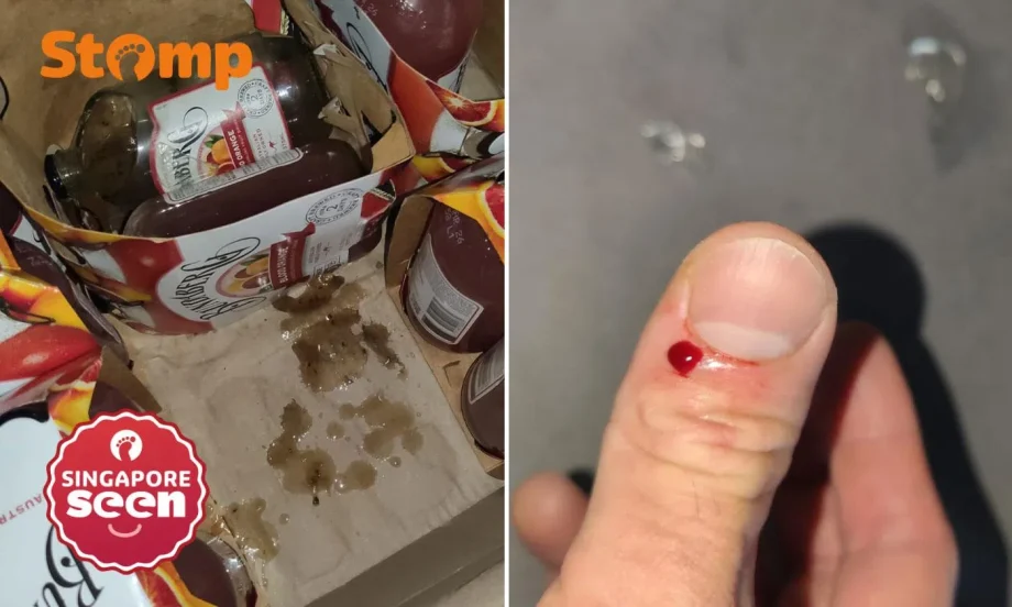 Stomper claims drinks arrived shattered with bugs inside, one bottle ‘exploded’ and cut his thumb Stomper claims drinks arrived shattered with bugs inside, one bottle ‘exploded’ and cut his thumb