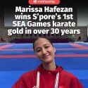 @mothershipsg Marissa Hafezan won the women’s kumite 55kg final on Dec. 12. The …