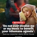 @mothershipsg Carpenter is not the first pop star to take issue with the White H…