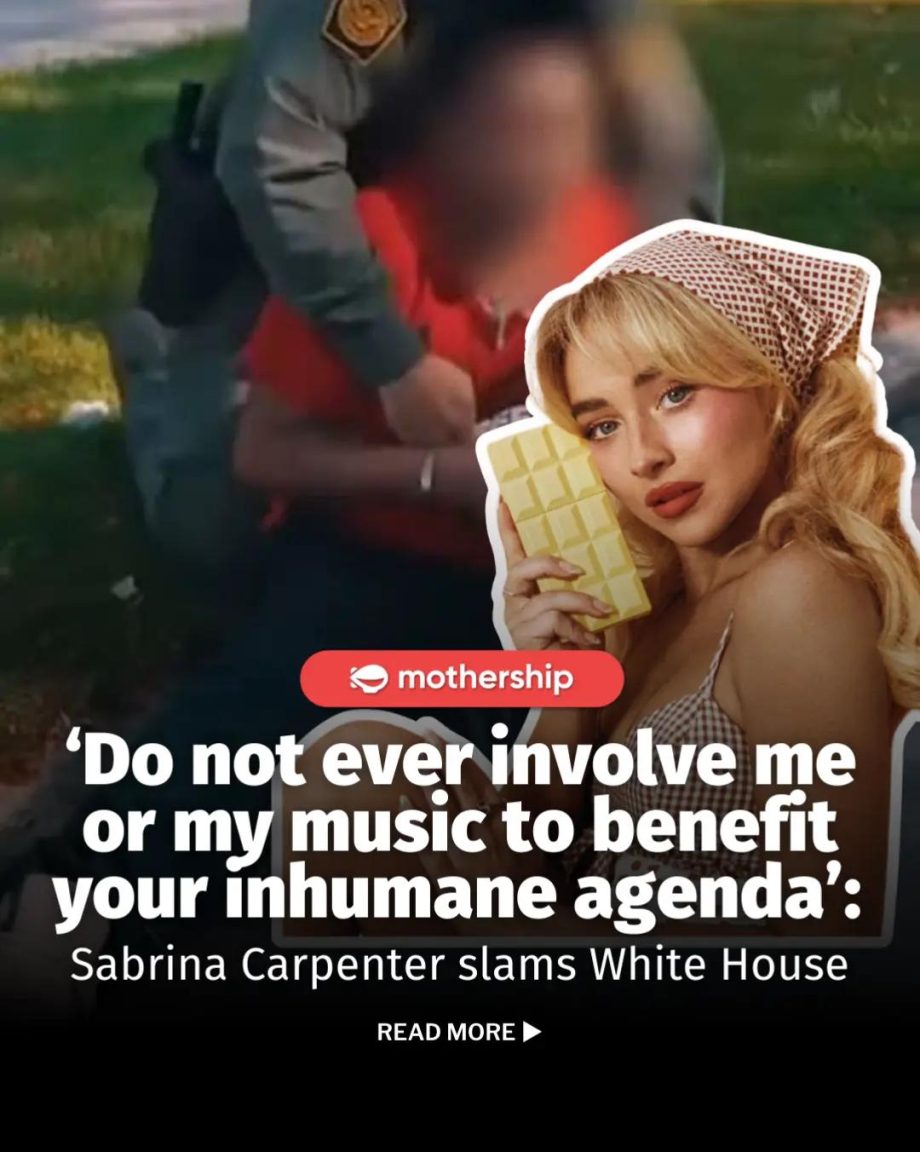 @mothershipsg Carpenter is not the first pop star to take issue with the White H… @mothershipsg Carpenter is not the first pop star to take issue with the White H…