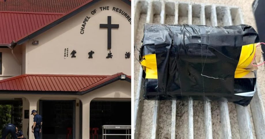 Volunteer nabbed after ‘explosive device’ found at Singapore church Volunteer nabbed after ‘explosive device’ found at Singapore church