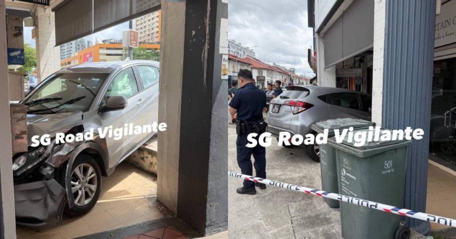 Driver allegedly loses control of car, crashes into Geylang shop, Singapore News