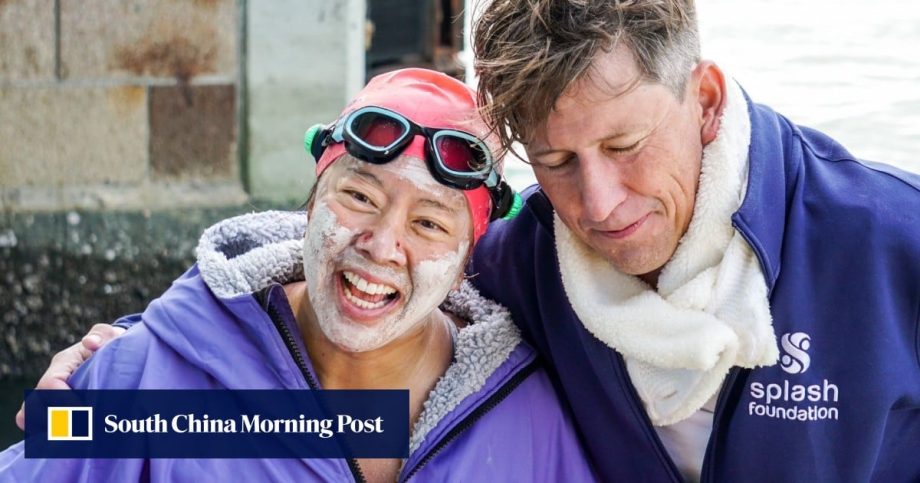 First woman to swim around Hong Kong’s Lantau Island defies her age