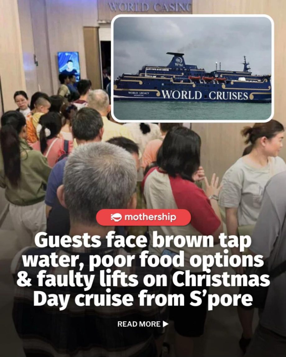 @mothershipsg A Christmas Day guest shared on social media that the cruise liner…