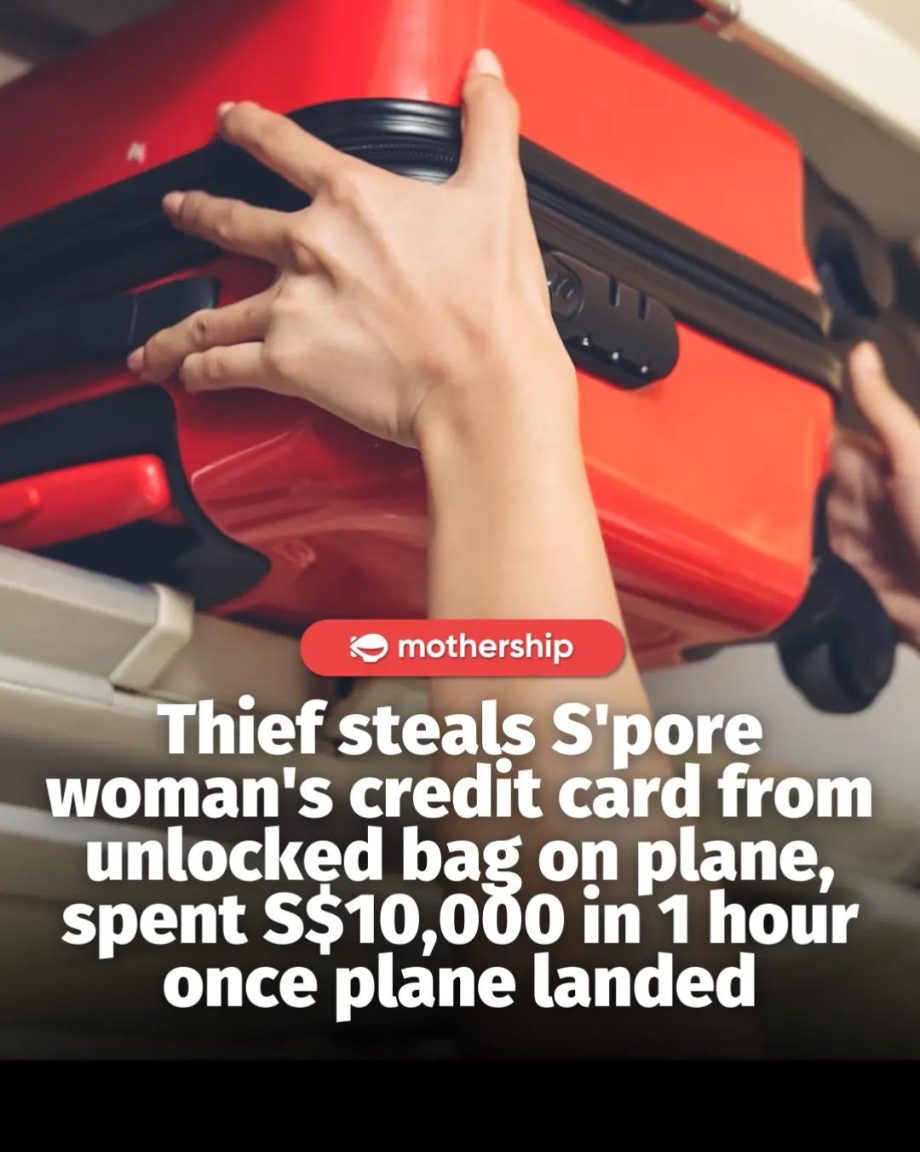 @mothershipsg A thief who stole a credit card from a Singapore passenger’s unloc… @mothershipsg A thief who stole a credit card from a Singapore passenger’s unloc…