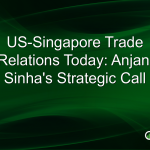 US-Singapore Trade Relations Today: Anjani Sinha’s Strategic Call