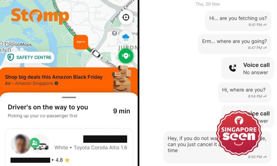 Passenger waits 40 min for driver who ‘went round and round in circles’ to avoid .80 GrabShare fare