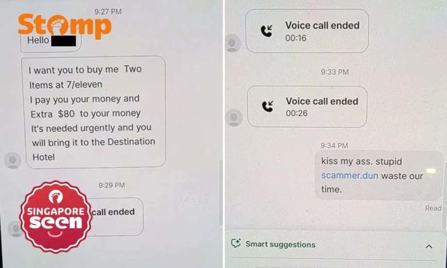 Grab driver tells scammer to ‘kiss my ass’ after being offered to buy items from 7-Eleven Grab driver tells scammer to ‘kiss my ass’ after being offered to buy items from 7-Eleven