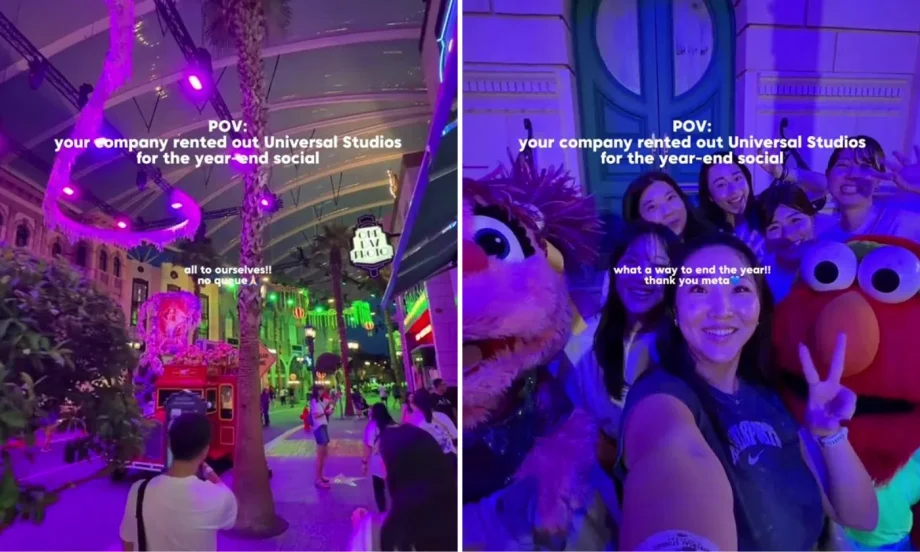 Facebook parent company rents out Universal Studios Singapore for year-end staff event